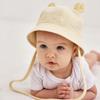 Korean Baby Bucket Hat Cotton Boys Girls Sunhat Cute Baby Bear Ear Hat  Toddler