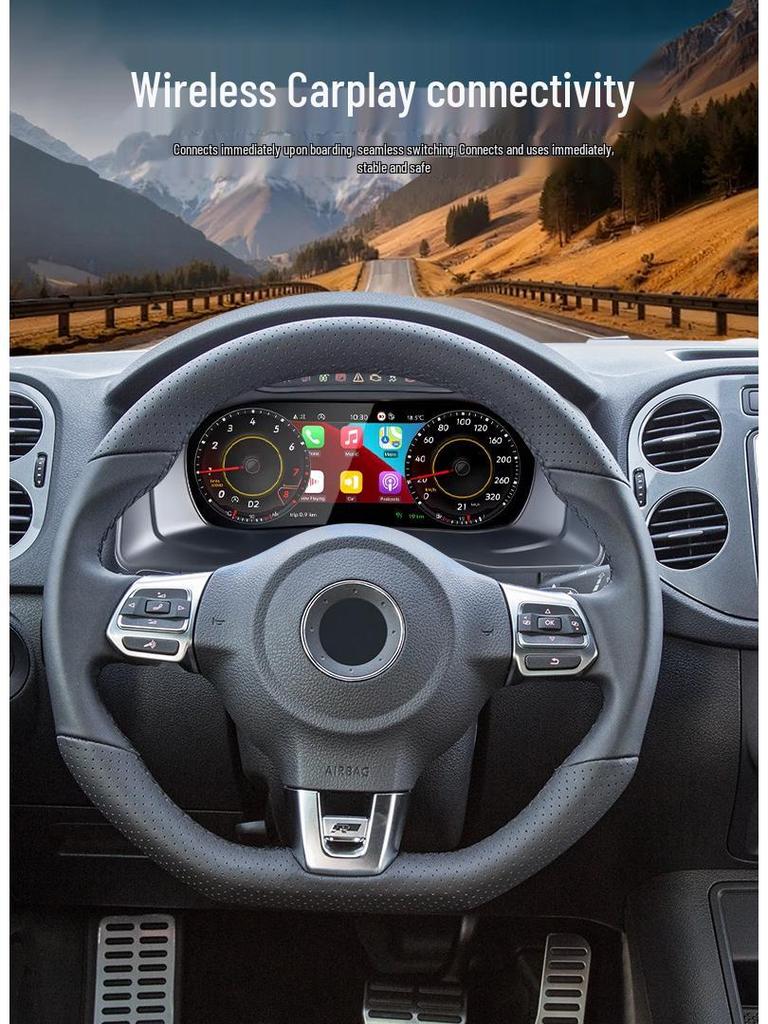 10-25- Обновление цифровой ЖК-приборной панели Volkswagen Tiguan 10,25 дюйма Подходит для моделей '10-'17