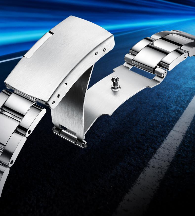 Men's Multi-functional Calendar Timing Night Light Waterproof Quartz Watch