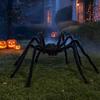 Realistic Spider Prop Halloween Decoration, Large Fake Furry with Red Plush Toy Eyes for Outdoor Indoor Yard Home Party Haunted House Decor