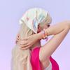 Rainbow Headscarf Dopamine Girls Wear Scarf Aesthetic Accessories Triangular Headscarf Graffiti Printed Scarves Sweet Cool Scarf