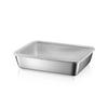 5/6 PCS Stainless Steel Food Storage Plate with Lids Hotpot Preparation Plate Stackable for Meat Fruits Veggies Camping Kitchen