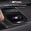 LGFHR1 2026 Car Sticker 4Pcs Car Inner Door Bowl Stainless Steel Protection Cover Stickers For BMW M E46 E90 E60 F30 F10 E39 E36 F20 G3