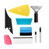 Window Tint Tool Kit Vinyl Car Wrap Stickers Tool Set Auto Car Accessories Tinting Squeegee Film Cutter Scraper