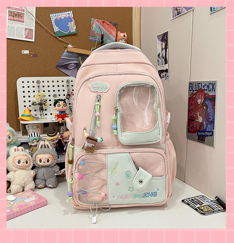 Прозрачный рюкзак Ита большой вместимости, износостойкий, для девочек-подростков