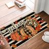 Fall Pumpkin Style Welcome Mats Autumn Non Slip Floor Mats Thanksgiving Indoor Entrance Door Mat Porch Front Decor