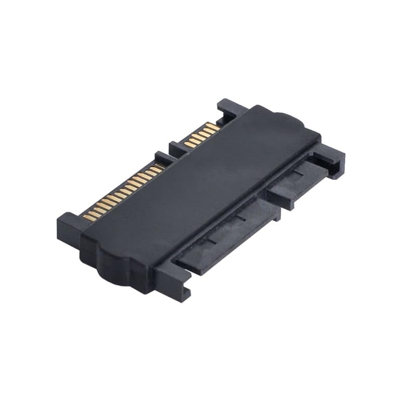 chenyang SATA 22Pin Male to Female 90 Degree UP Angled Gender Changer Connector Adapter for 2.5/3.5" Hard Disk Drive