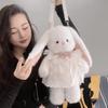 Long Rabbit Eared Backpack Animal Cartoon Bag With Adjustable Shoulder Straps