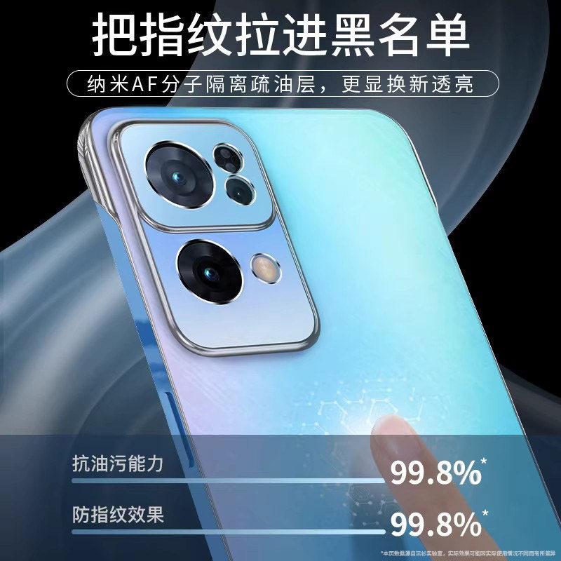 Подходит для чехла мобильного телефона opporeno11, прозрачный защитный чехол от падений, ультратонкий и безрамочный получехол, простой и продвинутый дизайн