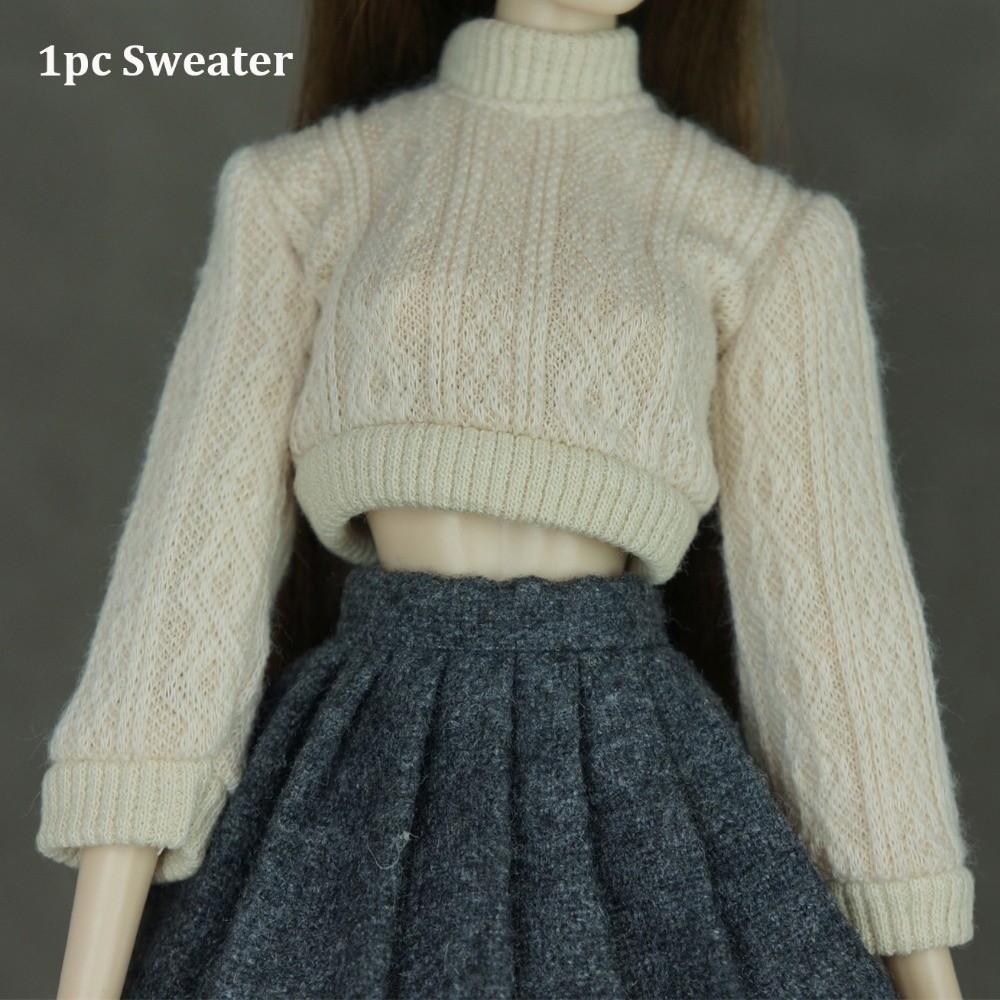 Handmade Doll Knitted Sweater Mini Dressing Clothes Doll Accessories Tops for 1/6 Doll