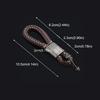 AAAJL1 Leather Rope KeyChain Hand Woven Horseshoe Buckle Key Ring Car Key Rings For opel astra g h j insignia zafira corsa d c vivaro z