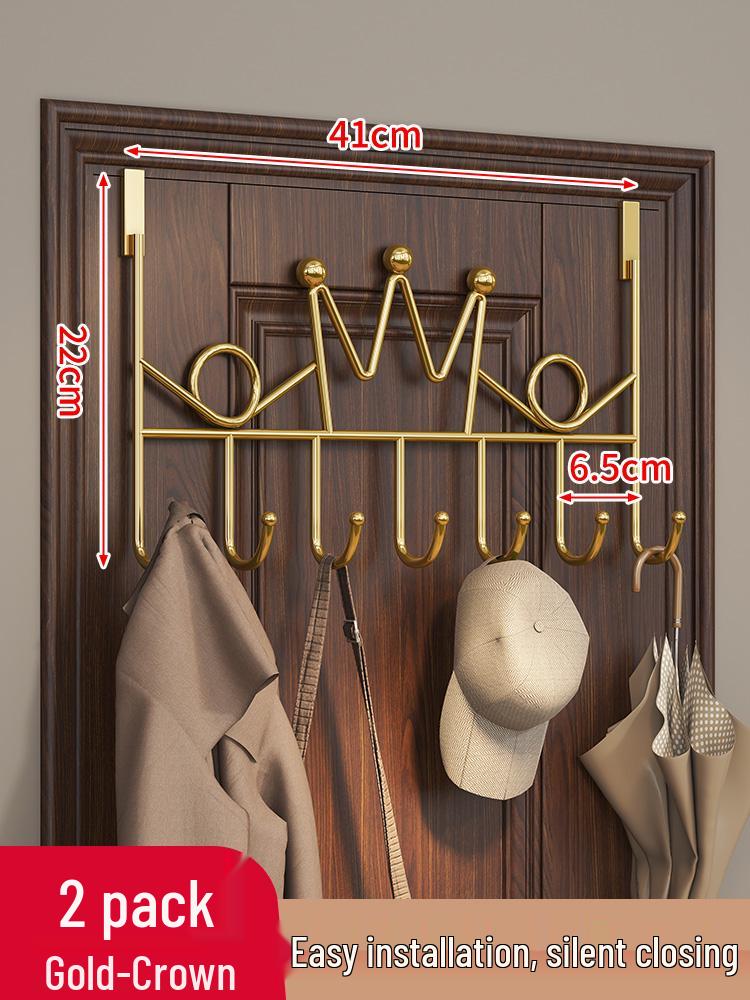Door-Mounted Hook & Storage Rack for Clothes, Coats, and More