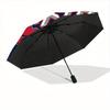 Rockets Basketball Automatic Folding Umbrella - Lightweight, Retractable Design with 8-Rib Durability, Perfect for Outdoor Adventures, Fashi
