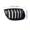 Gloss Black Front Bumper Grill Suitable for BMW 3 Series E92 E93 M3 06-09 car modification with black double line grille and double bar grille
