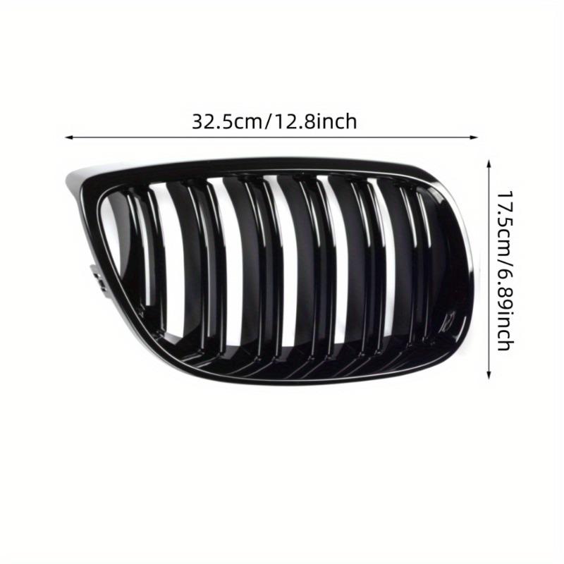Gloss Black Front Bumper Grill Suitable for BMW 3 Series E92 E93 M3 06-09 car modification with black double line grille and double bar grille