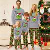 Cartoon Letters Print Family Matching Long Sleeved Parent-child Suit Home Clothes Suit Fall