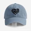 Love embroidered peaked cap Spring and autumn versatile men and women travel baseball big brim English letters men and women