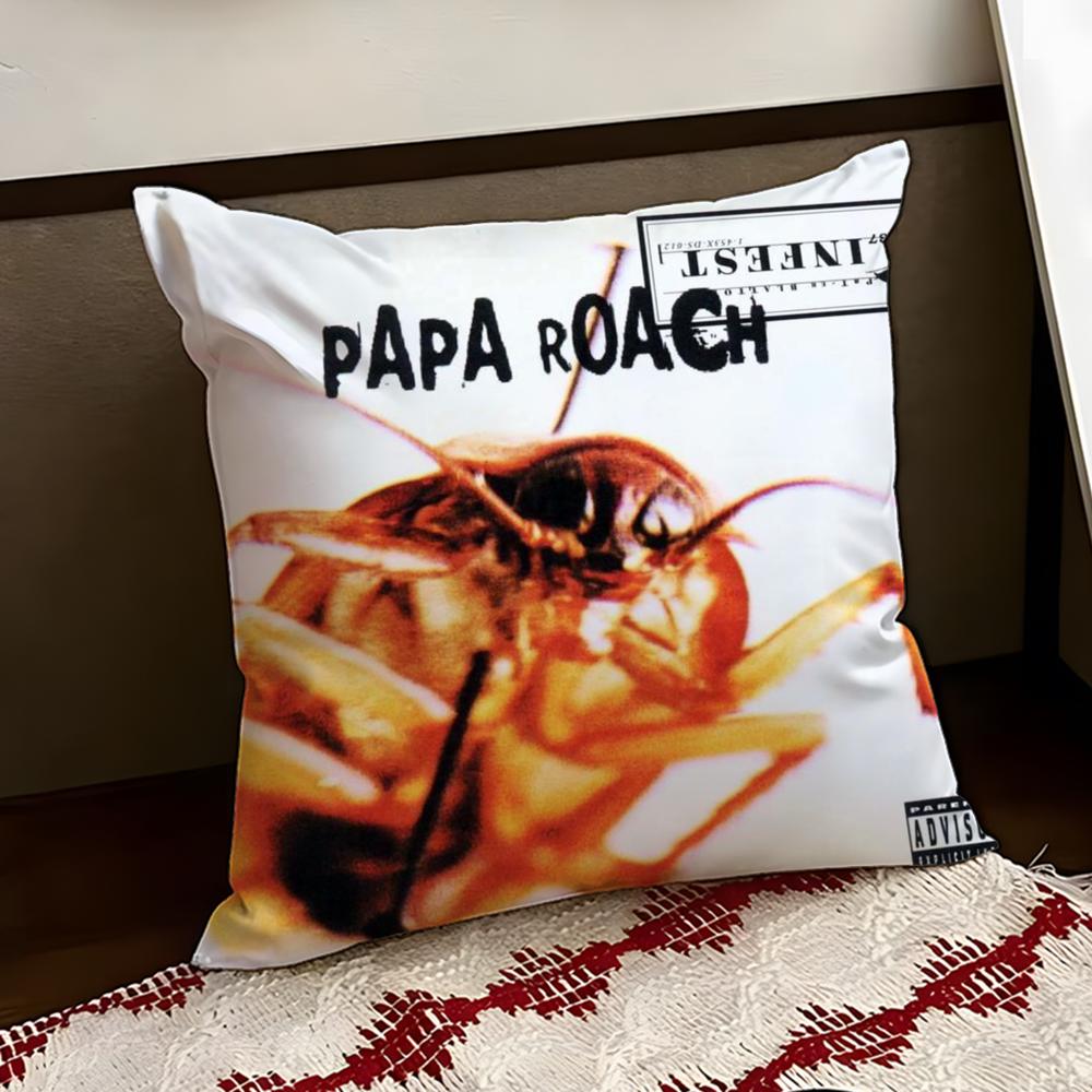 Подушка с принтом Papa Roach Чехол для подушки Двусторонний Мягкий Прочный Чехол для подушки Дом Автомобиль Многоцелевое использование для ежедневного комфорта