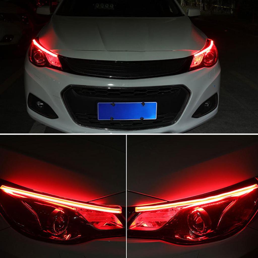 Ультратонкий двойной светодиодный автомобильный дневной ходовой фонарь DRL