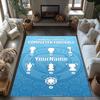 Manchester City Customized Name Floor Mat Suitable for Balcony Study room Dormitory Dining Room Anti-slip Rug Anime Office Decor Spiritual Gift