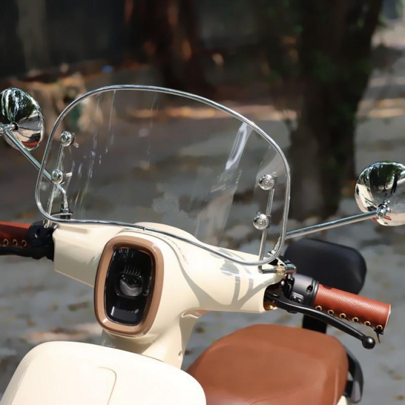Universal Round Retro Motorcycle Rearview Mirror Honda NS125LA Scooter Aluminum Alloy Side With 8mm/10mm Right/Left