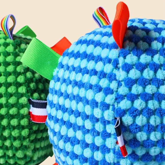 Собаки Звуковой мяч Игрушка-мяч для щенков со встроенным колокольчиком Устойчивый к жеванию Мяч для бросания и приноса для тренировки собак Интерактивная игра Снятие скуки