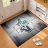 Dallas Stars Carpet Door Mat for Living Room or Bedroom Protective Mat Under Chair Office Decoration Christmas Gift Birthday Present