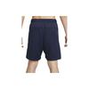 Solid Color Mid-Rise Straight Leg Casual Shorts Men Shorts Navy-Blue FB4197-451
