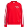 Adidas Originals FW24 CNY Year Of The Snake Limited Edition Solid Color Versatile Fashion Pullover Long Sleeve Sweatshirt Women Sweatshirt Red JL8424