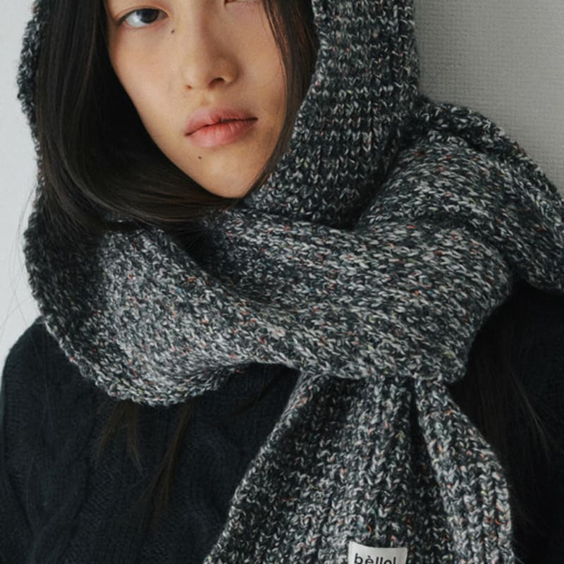 BELLOL hachi bokashi шарф-балаклава КОРИЧНЕВЫЙ