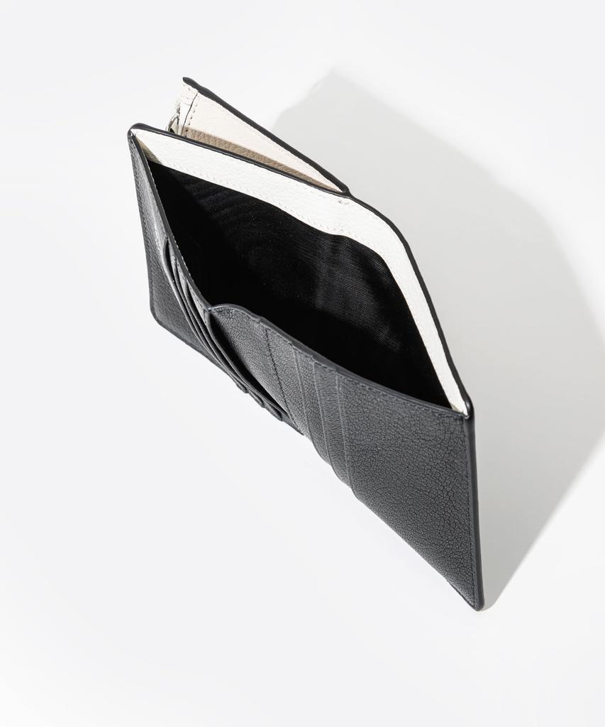 Бумажник бифолд SA1UI0038P6423 WALLET FLIP FLAP MEDIUM [Maison Margiela] ЧЕРНЫЙ×СЕРО-БЕЖЕВЫЙ×БЕЛЫЙ [Товар]