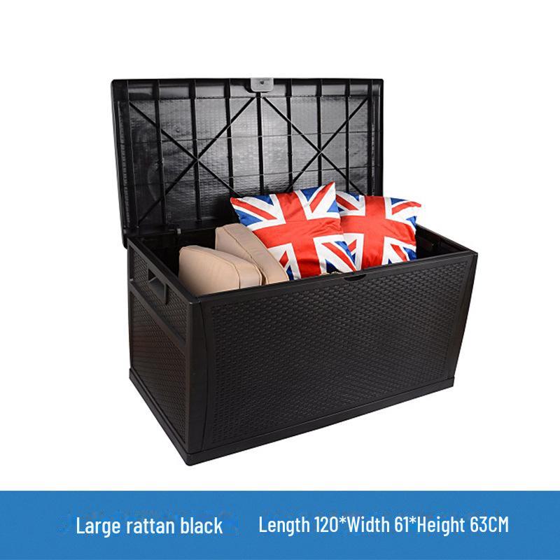 Шкаф для хранения вещей в саду: Водонепроницаемый и солнцезащитный ящик-перекидной верх для использования во дворе семьей на вилле