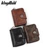 Мужской ретро кожаный картхолдер с магнитной застежкой - Большая вместимость, дизайн аккордеон для карт, ID и монет