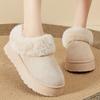 Женская модная теплая обувь с поддержкой свода стопы, толстой подошвой, мягкая, эластичная, удобная, с амортизацией, водонепроницаемая, нескользящая, повседневная, зимняя обувь, хлопковая обувь