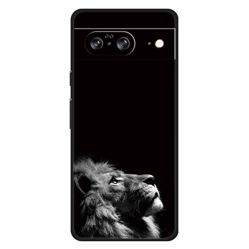 Для Google Pixel 8 / 8pro Чехол Мягкий Силикон Лев Сова Роскошные Задние Крышки Для Google Pixel 8 Pro Чехлы Pixel8 Мультяшные Корпуса