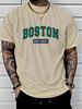 Мужская дышащая футболка с круглым вырезом Boston South 1997 с цифровой печатью, спортивная и повседневная, универсальный топ с коротким рукавом#Цвет
