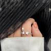 Simple Water Drop Zircon Star Ring Women'S Cross-Border Fashion Personality Niche Small Flower Index Finger Ring