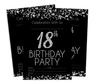 Darling Souvenir Black Birthday Invitation Card 28 Pcs Fill or Write In Blank Invites Printable Party Supplies 5 X 7