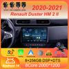 Android 14 Carplay автомобильное радио для Renault Duster HM 2 II 2020-2021 Arkana 1 I 2019-2021 Мультимедийный видеоплеер Навигация GPS 4G