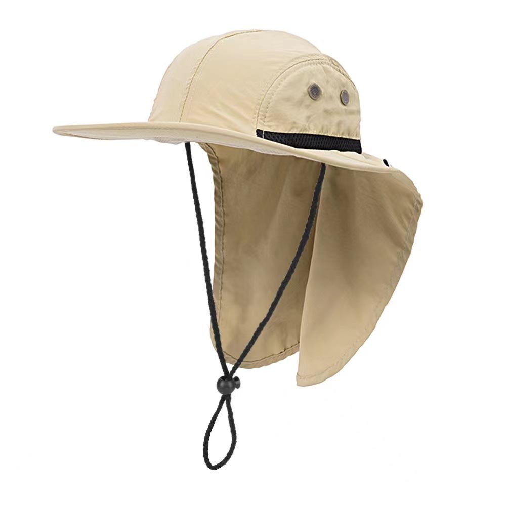 2025 Unisex Sun Hat Outdoor UPF50+ Moisture Wicking Fast Dry Mesh Wide Brim Custom Logo Blank Bucket Hat for Fishing Casual Use