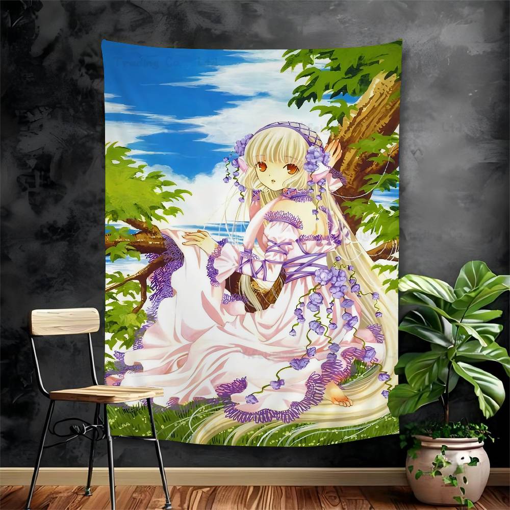 Аниме Chobits Классический Печатный Большой Настенный Гобелен Искусство Научная Фантастика Комната Домашний Декор Декор Одеяло