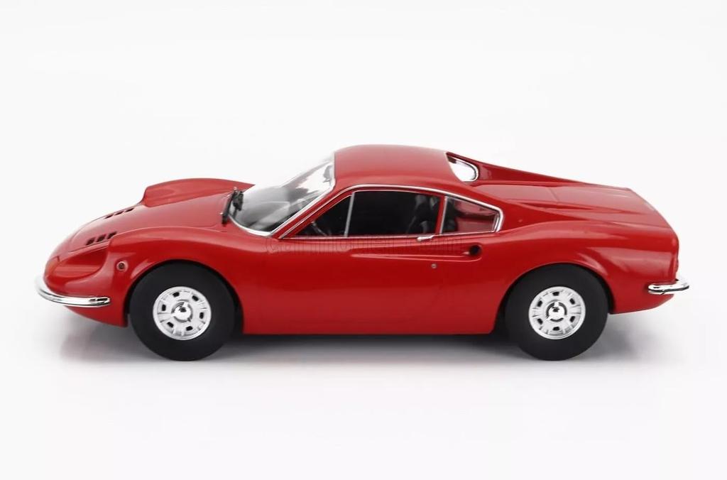 MCG Ferrari Dino 246 GT 1969 (красный) Литая модель автомобиля в масштабе 1/18