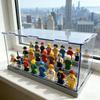 Совместимая витрина для минифигурок Lego: Пылезащитный акриловый органайзер с прозрачной крышкой.