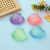 Creative Squeeze Toy Maltose Texture Glitter Shell Squishy Toy Shell Pinching Fun Toy  Office Use