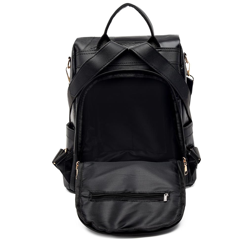 Женский мягкий кожаный рюкзак большой емкости с защитой от кражи для путешествий и поездок на работу