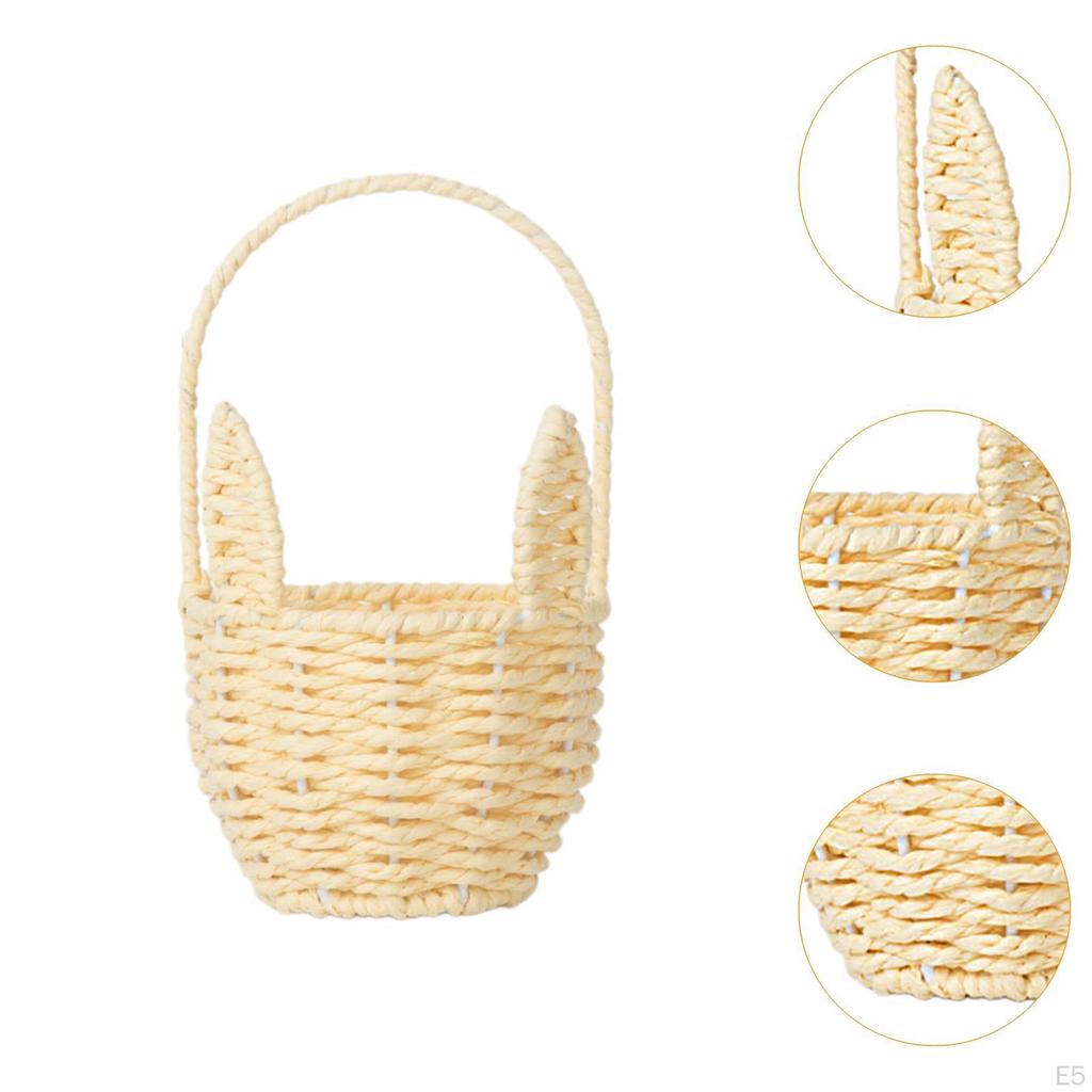 Корзина кролика для Пасхи и использования в качестве цветочницы, хранение событий Главная