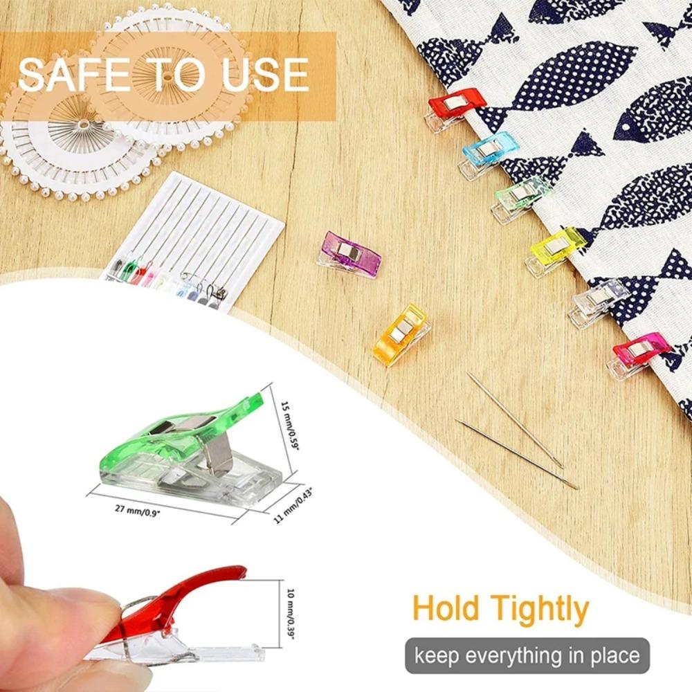 50/100 шт. красочные швейные зажимы многоцелевые пластиковые зажимы для квилтинга зажимы для рукоделия для шитья переплета DIY рукоделия
