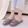Fashion Comwarm Indoor Flat Slippers Women Cross Bow Open Toe Cotton Slippers Comfort Bedroom Flats Corduroy Memory Foam House Slippers
