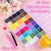 19200 Pcs Resin Jelly Rhinestones  24 Colors, 3mm , 3 x 10ml Glue Tubes & Tools , Crafts & Decoration
