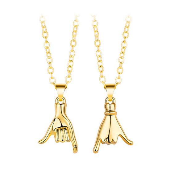 Комплект из 2 парных ожерелий для пар Pinky Promise, парные ожерелья для лучших друзей, подарок на годовщину Дня святого Валентина